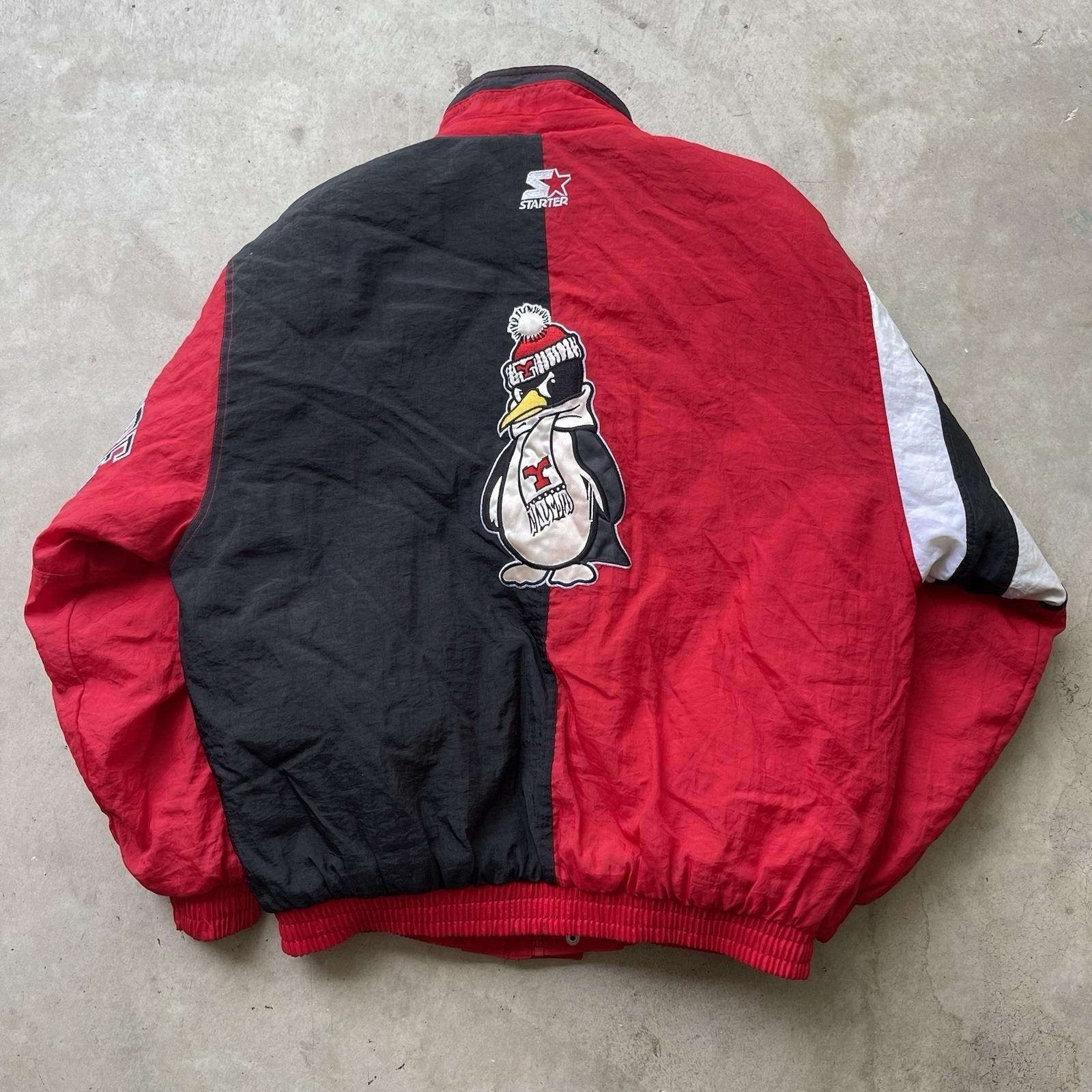 Youngstown State Penguins Vintage Starter Jacket Men's Large 90s Rare Ysu Ohio
